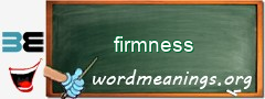 WordMeaning blackboard for firmness